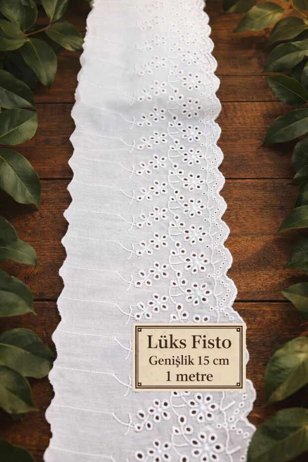 Lace Fisto Voile with Embroidery Modern 1 Meter
