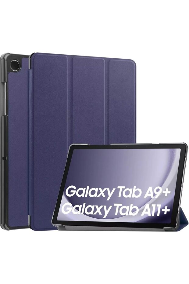 Smart Case for Galaxy Tab A11+ Plus/A9+ Plus 11'' with Soft TPU Back, Trifold Stand Folio Cover