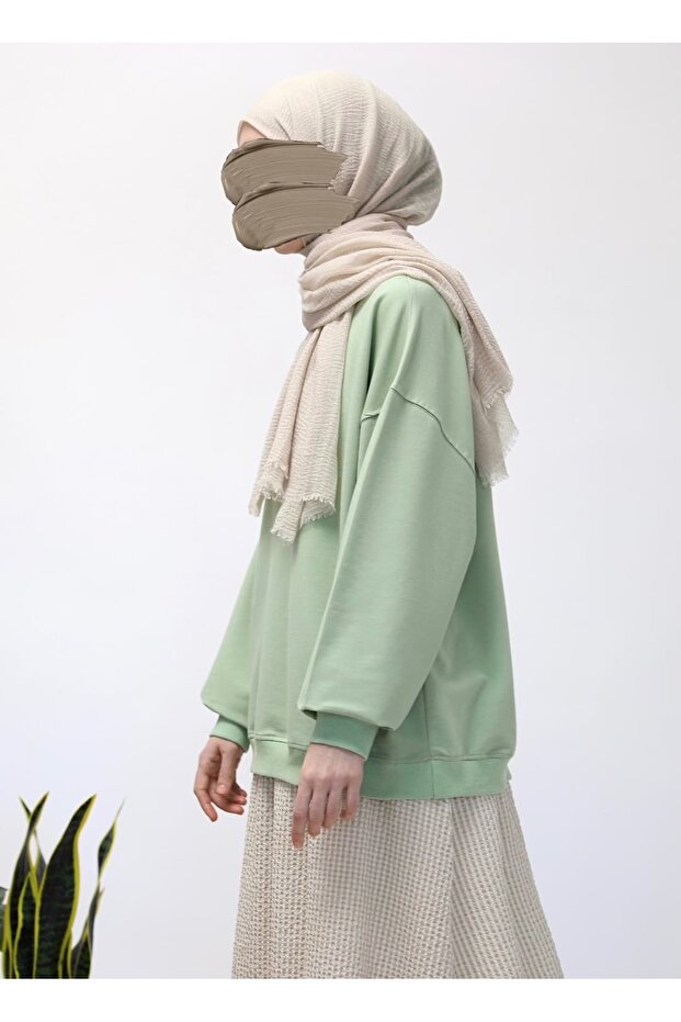 Genç Sweatshirt - Yonca yeşili - 7