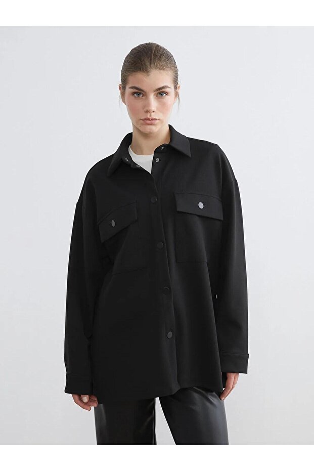 Oversized Women's Shirt Jacket (W5)
