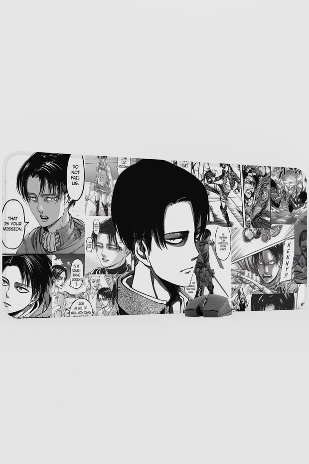 Levi Ackerman Anime V5 - 90X40 XXL Gaming Rubber Non-Slip Base Mouse Pad Mouse Mat