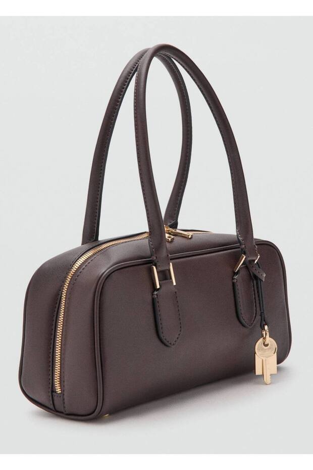 Deri görünümlü bowling çanta - 1