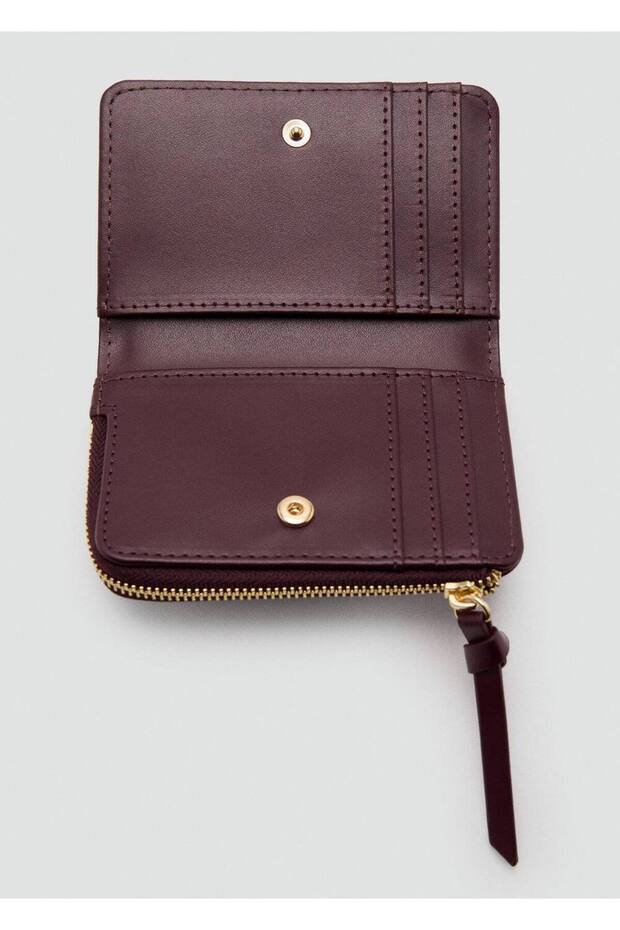 Küçük boy deri görünümlü cüzdan - 3