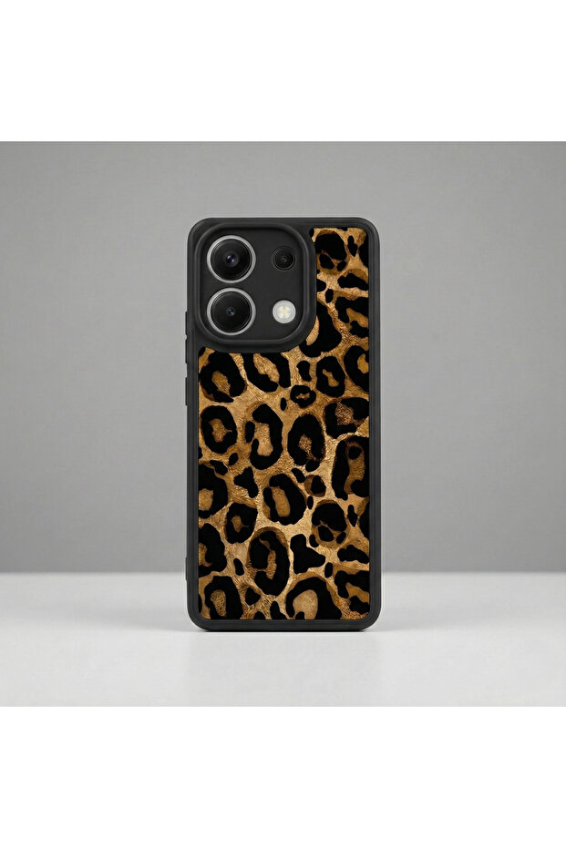 حافظة هاتف فاخرة متوافقة مع ريدمي نوت 13 برو 4G بنمط جلد الفهد وحماية ضد الصدمات - 2