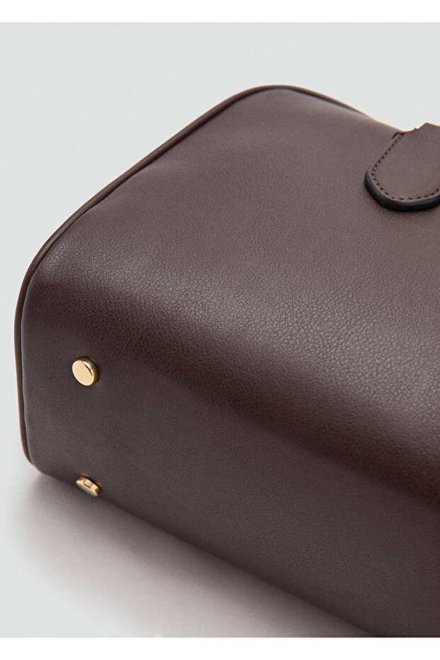 Deri görünümlü bowling çanta - 7