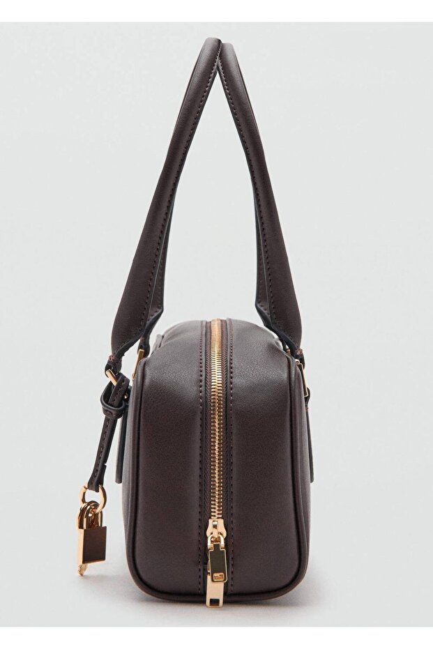 Deri görünümlü bowling çanta - 7