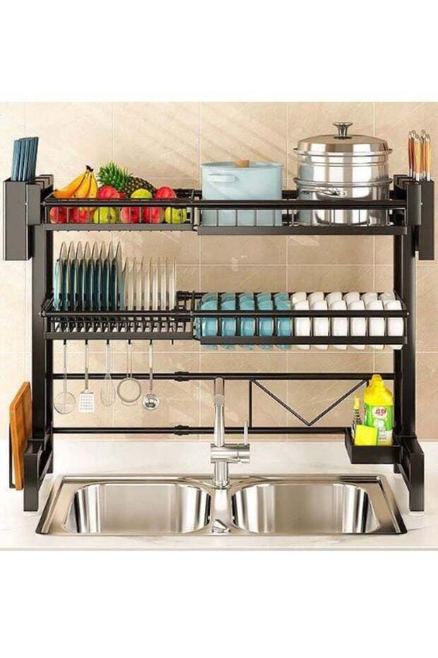 رف تصريف قابل للسحب مزدوج الطبقات - 1