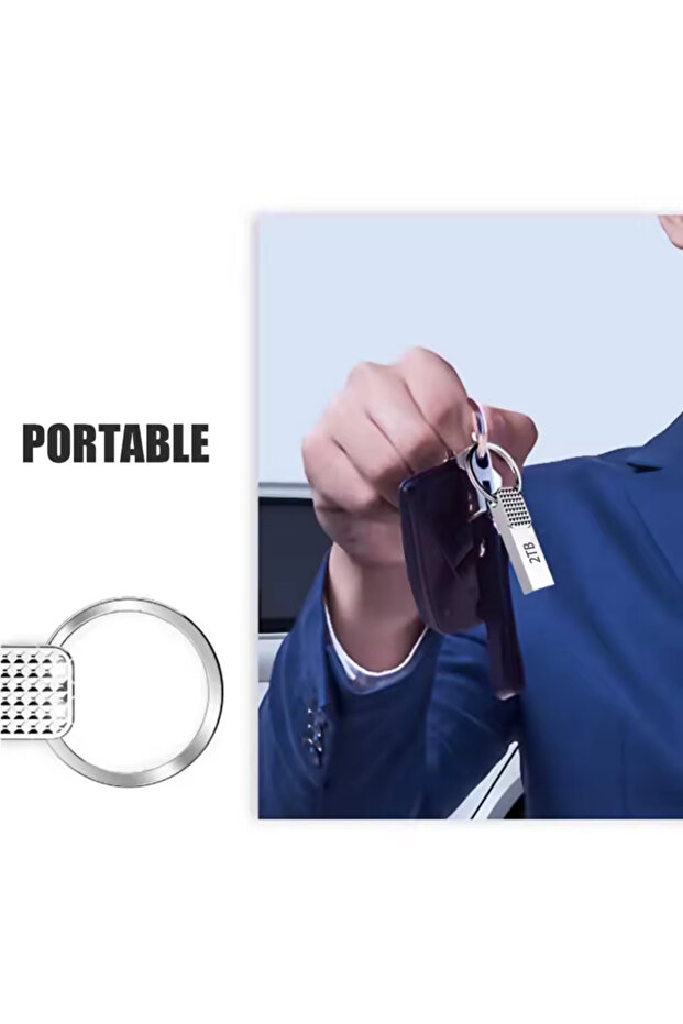 Slim 2TB USB Flash Drive | High-Capacity Portable Storage Memory Stick - 6