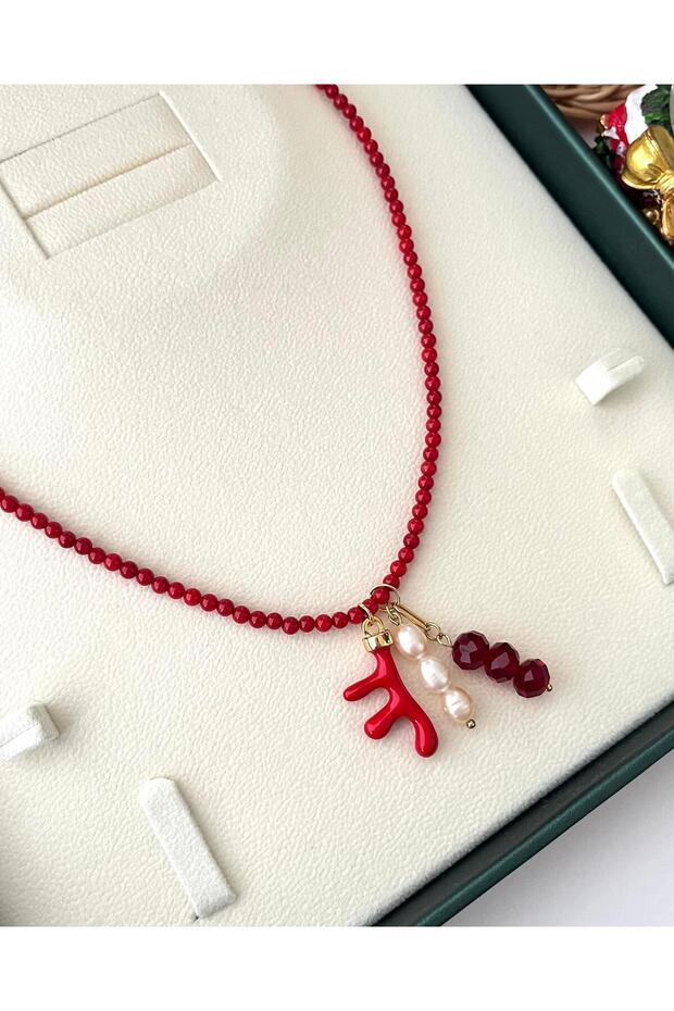 Charmlı Mercan Kolye - 1