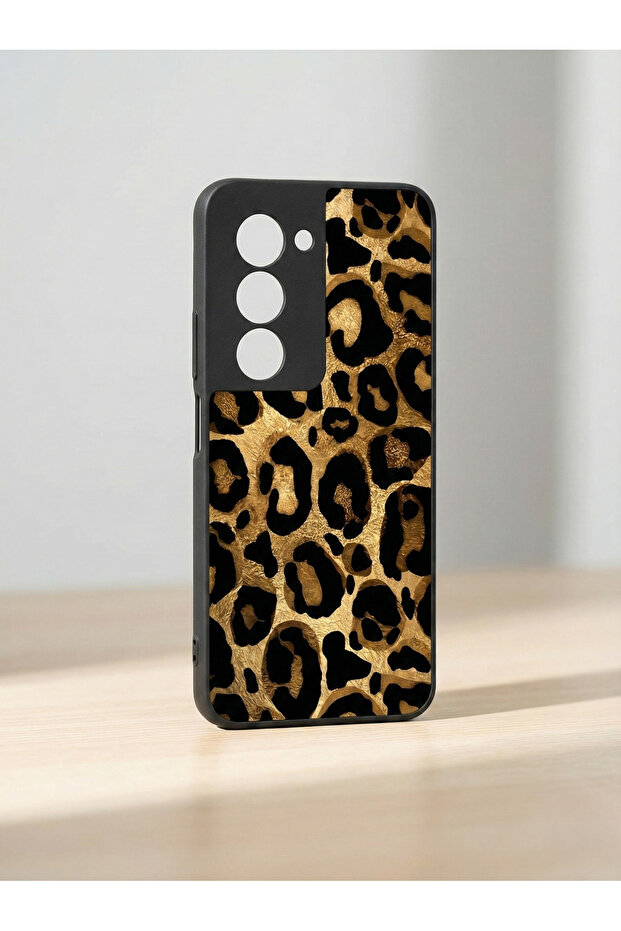 حافظة فاخرة متوافقة مع ريدمي 15 5G بنمط الفهد ومقاومة للصدمات - 2