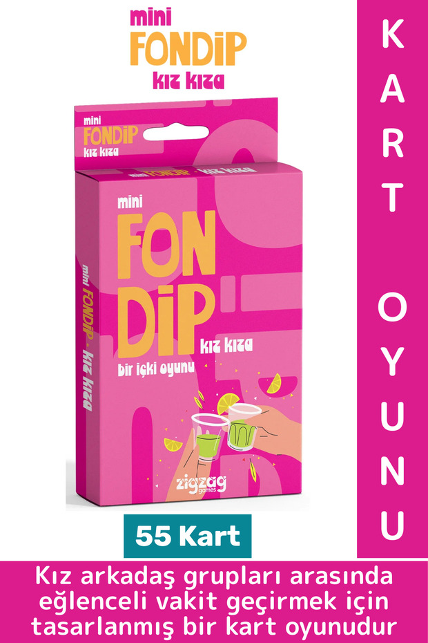 Fondip Minikız Kıza - Dear Group Friend Environment Drink Card Game 55 Cards