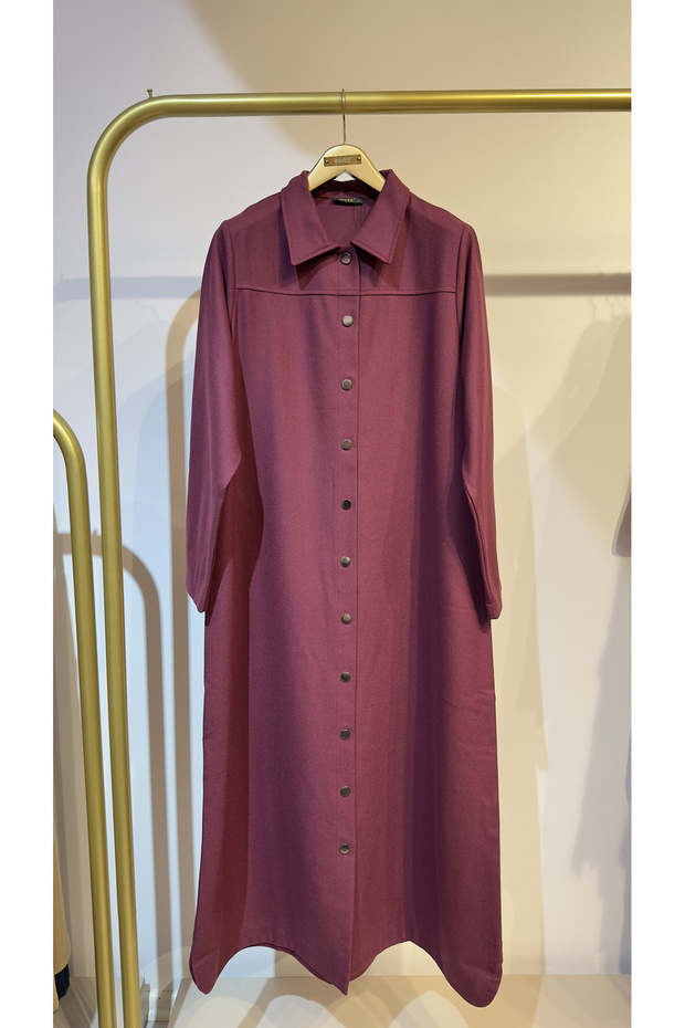 Keçe Pardesü - Bordo - 2