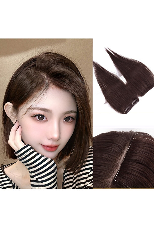 Real Human Hair Topper, Invisible Seamless, Breathable Lightweight 3D Knitting, High Crown Volume
