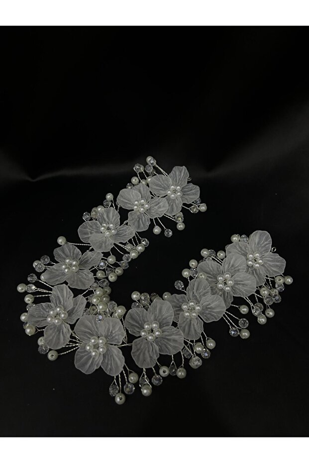 Orlena Model Floral Bridal Hair Accessory Hairpin