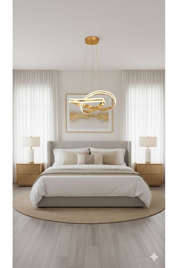 ÇİFT YOLLU LEDLİ SARKIT AVİZE - 2