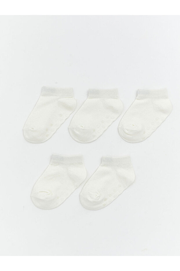 Create your style with uzg store: white baby boy booties socks 5-pack