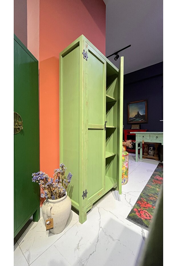 Vintage ahşap dolap - 3