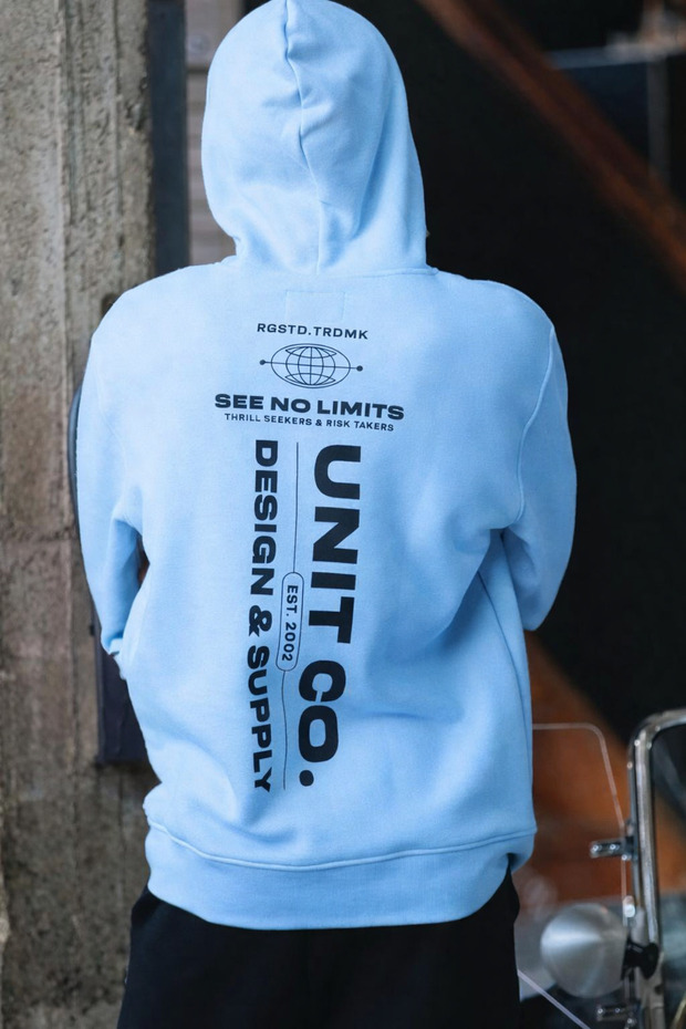 Unisex 3 Thread K Hooded Kangaroo Pocket Lettering B Printed O Oversized Street Sweatshirt