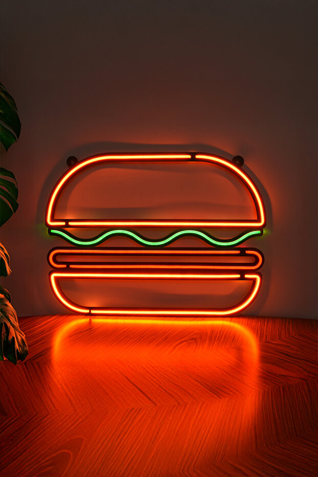 Hamburger Neon Dekor - 1