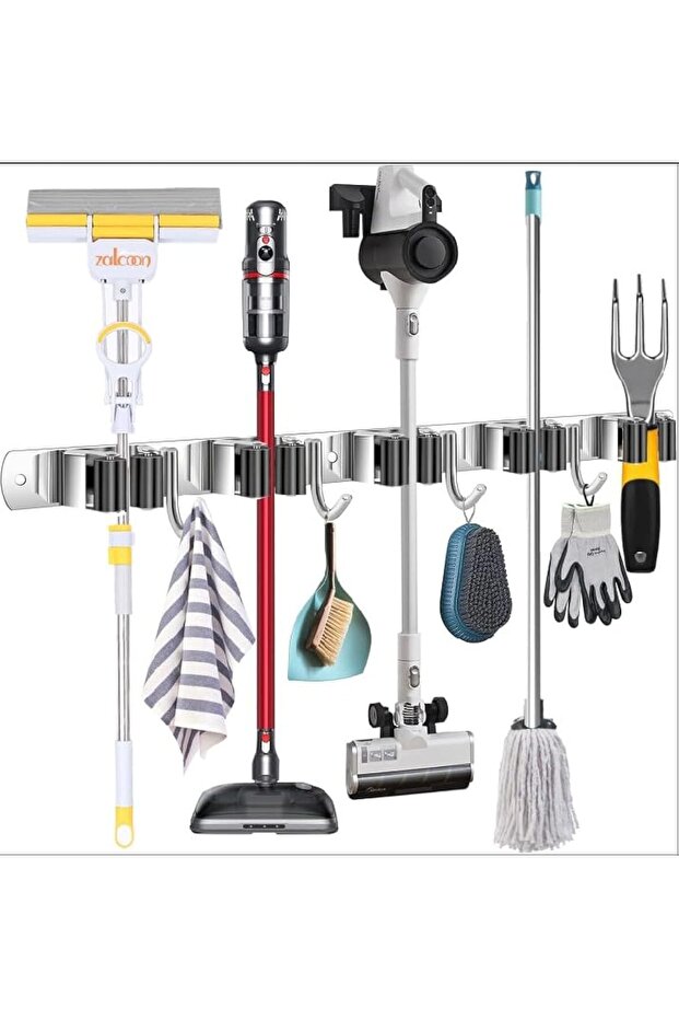 Heavy Duty Metal Mop and Broom Holder