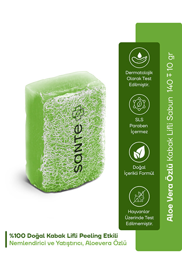Sante Pumpkin Fiber Aloe Vera Extract Soap (Moisturizing and Cleaning) 160 Gr