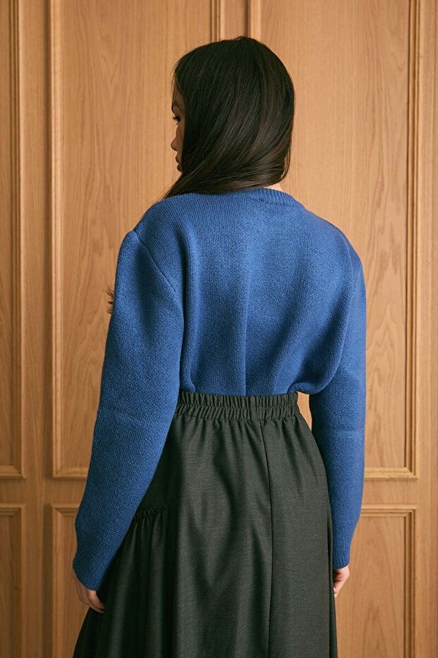 Mavi Triko Kazak - 3