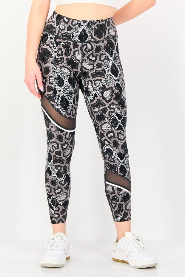 Women Sportswear Fit Pull On Training Leggings, Multicolor