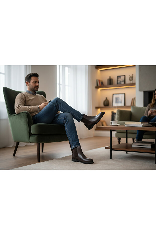 STORE Siyah Erkek Deri Bot BLAST - 6