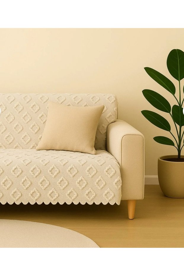 Sofa Cover 175X210Cm Sofa Bed Cover Armchair Cover Non-Slip, Washable, Luxury Fabric Chenille Jacquard