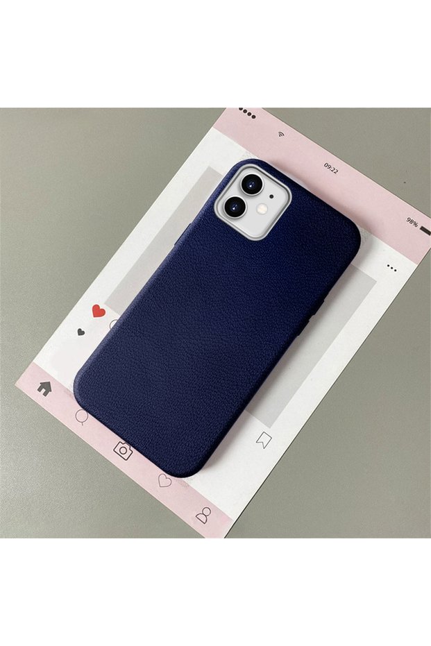 iPhone 11 Compatible Leather Texture Anti Fall Soft Silicone Phone Case