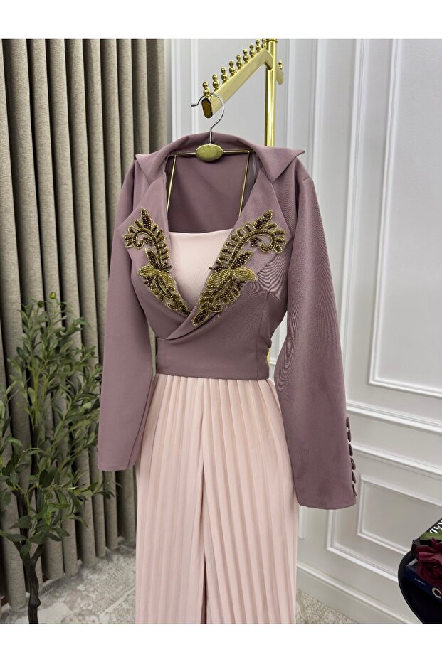 Two-piece jumpsuit, Barbie fabric - 4