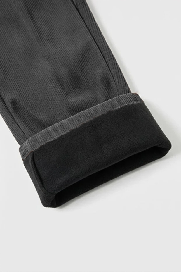 Men's L Stretch Fabric Velvet Pantalon with Fleece Inside - 3