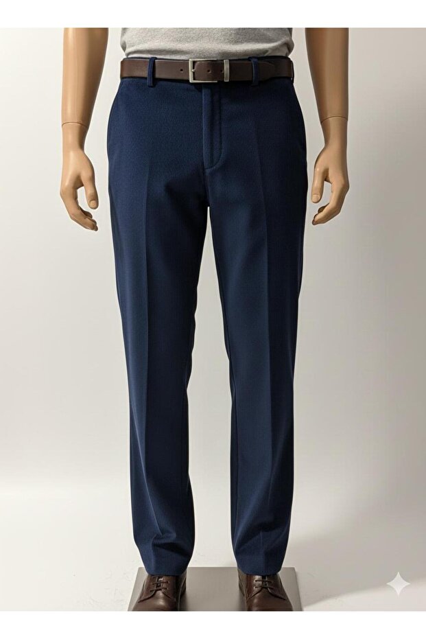 Men's L Stretch Fabric Velvet Pantalon with Fleece Inside - 3