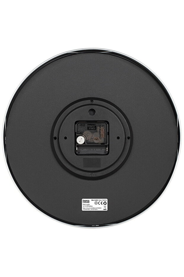 WALL CLOCK 30CM SILVER - 5