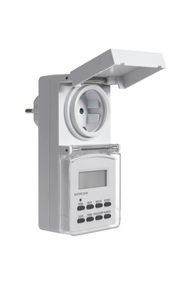 Digital timer socket, external, random function, 10 programs, max. 156 programs, 3600W, M - 5