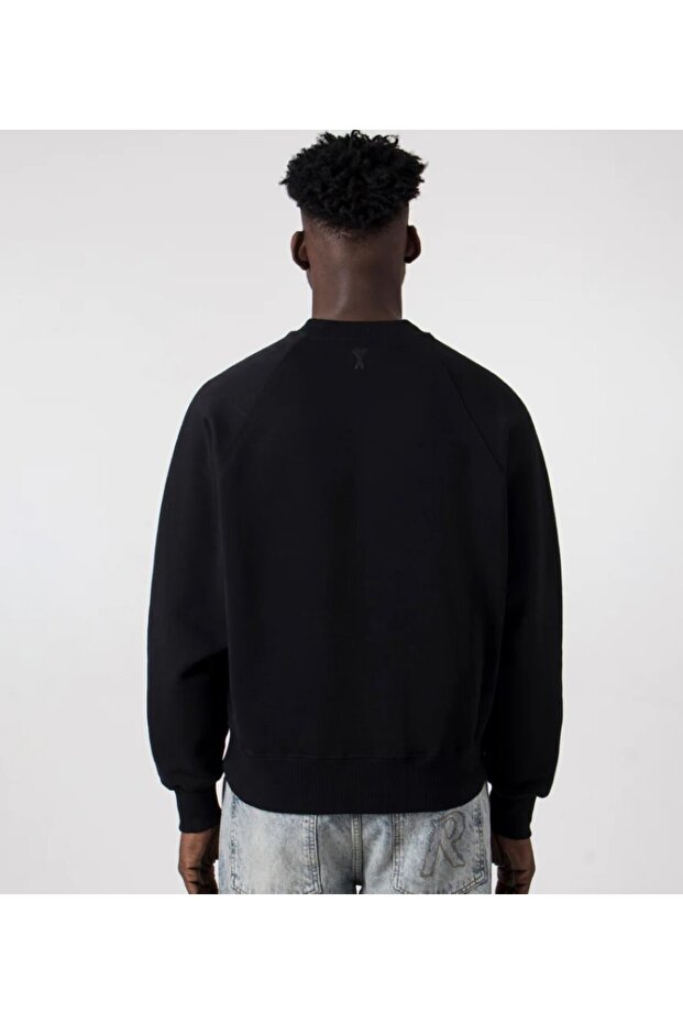 Siyah Erkek Sweatshirt - 4