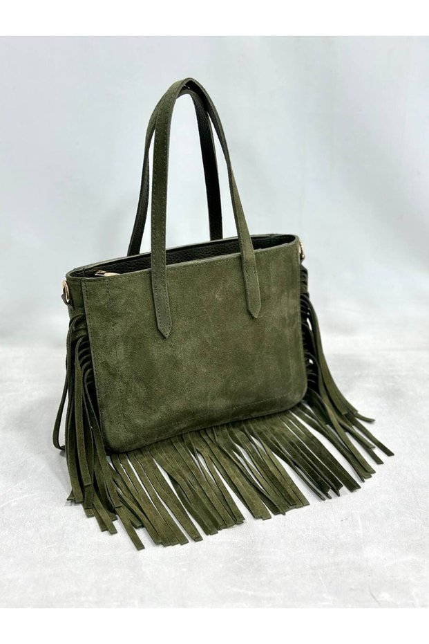 Mesbag Women's Bag Genuine Suede Leather Shoulder Bag