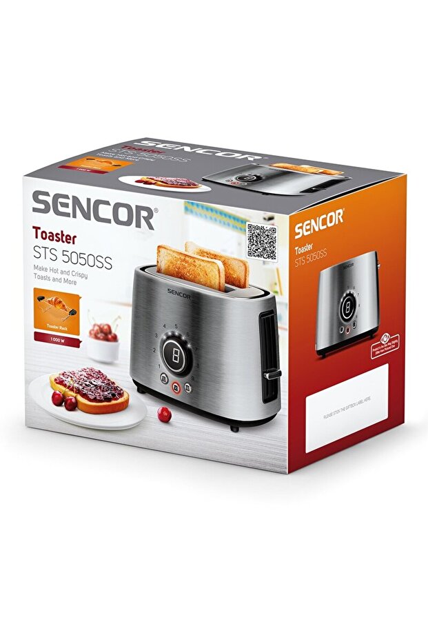 Toaster 1000W Grey - 4