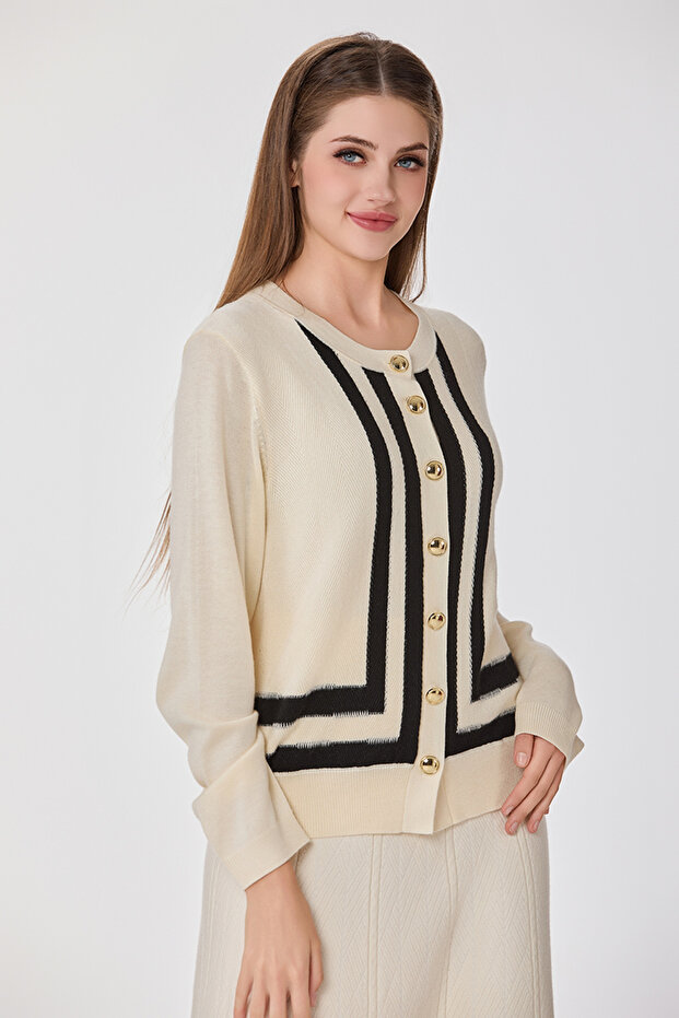 Beige wool jacket - 8