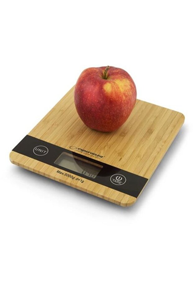 Eks005 kitchen scale bamboo - 1