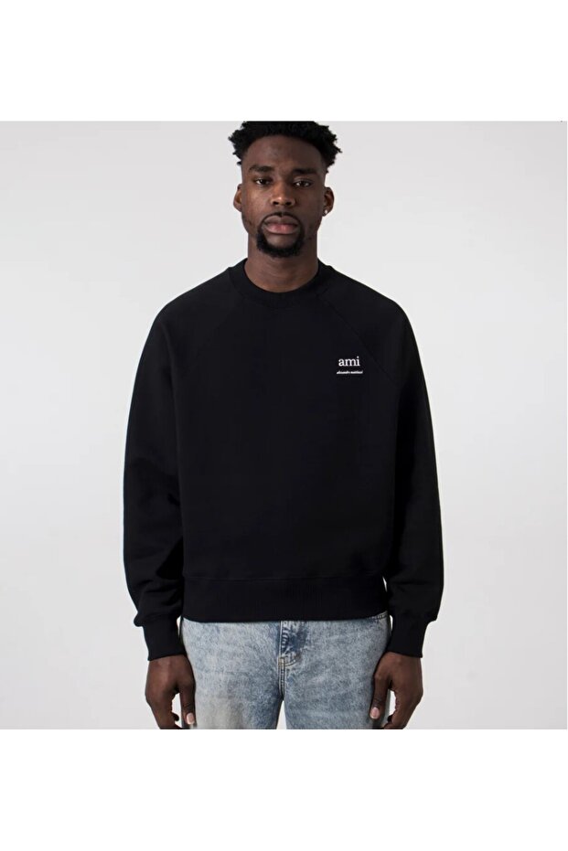 Siyah Erkek Sweatshirt - 1