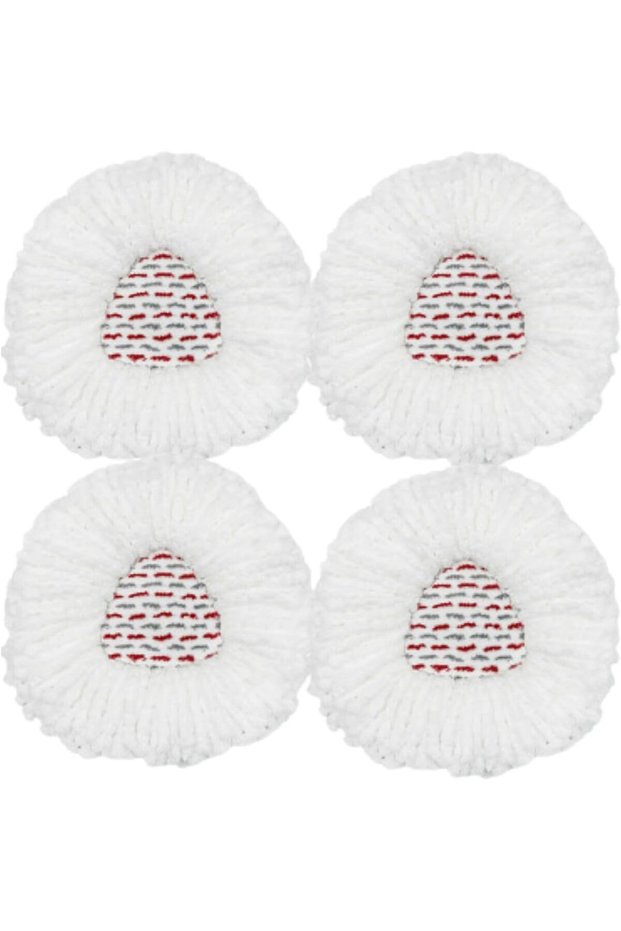 Spin Mop Replace Refill, Handle, Scrub Brush, & Base Mop Head Compatible with Vileda/O-cedar Easy Wr