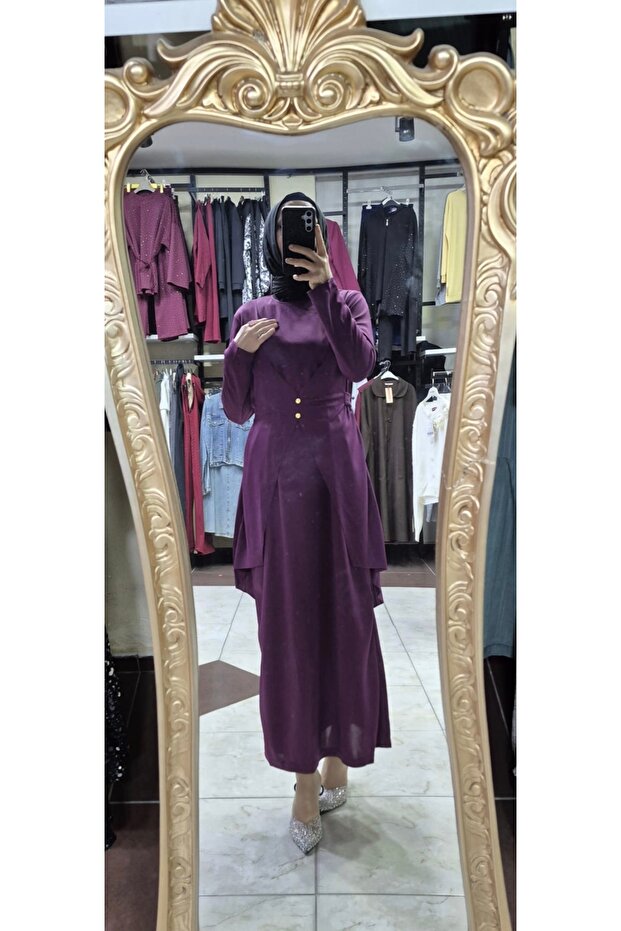 Yelek görünümlü elbise - 4