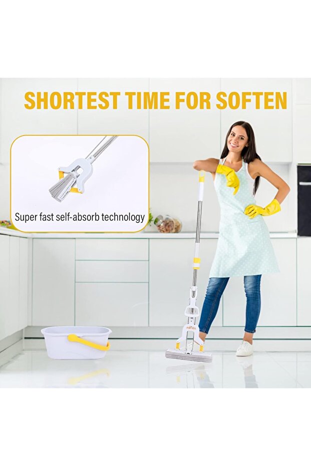 عبوة إعادة تعبئة ممسحة إسفنجية قابلة للطي (رأس الممسحة) - 5