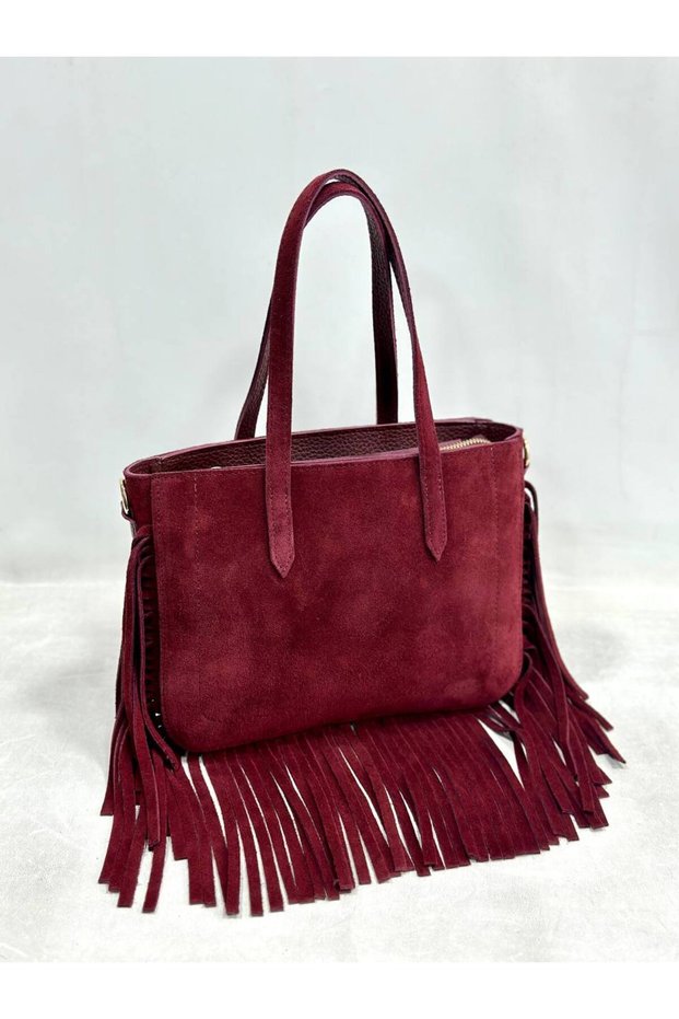 Mesbag Women's Bag Genuine Suede Leather Shoulder Bag