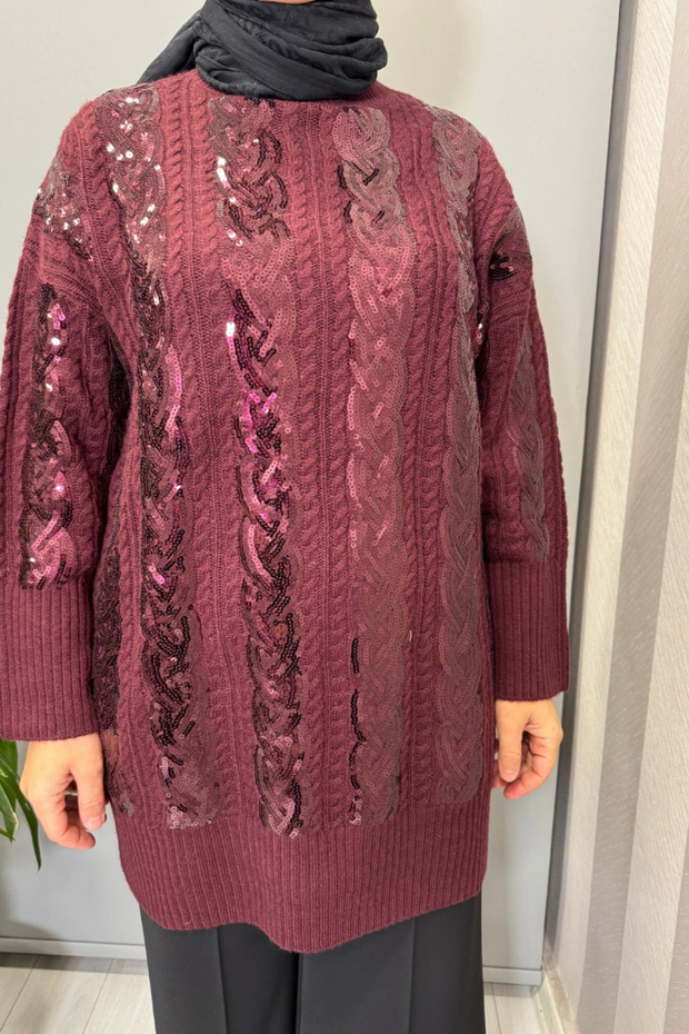 Burgundy Tunic 26Kgstnk4156 - 4