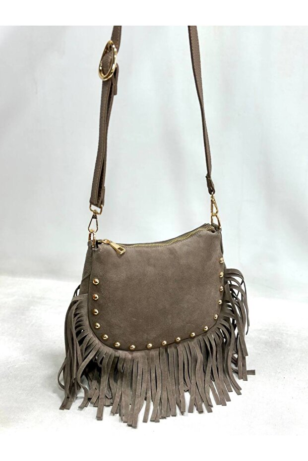 Mesbag women's bag genuine suede leather