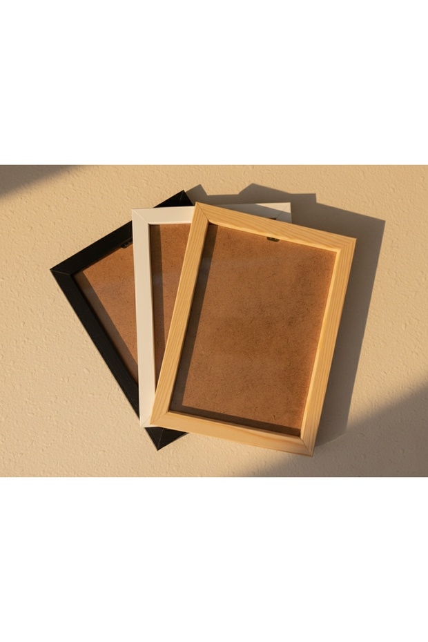 Ahşap El Yapımı Çerçeve Beyaz - 1