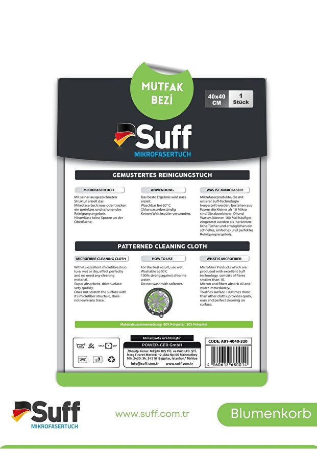 Blumenkorb Mutfak Bezi 40x40 Ceylan | Ceylan - 6