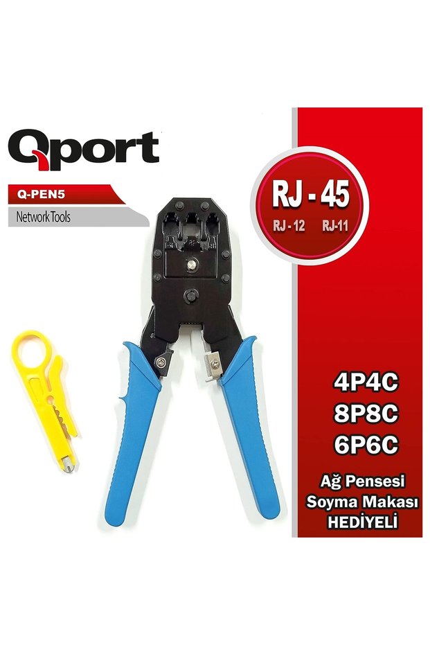 Qport q-pen5 rj45/rj11 crimping pliers